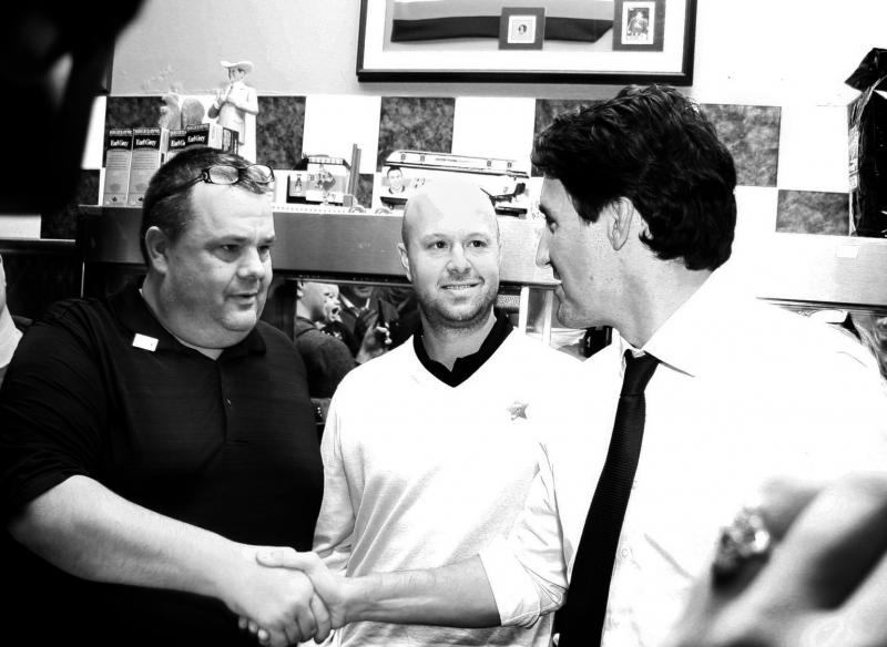 Prime Minister Trudeau visits The Blue Star