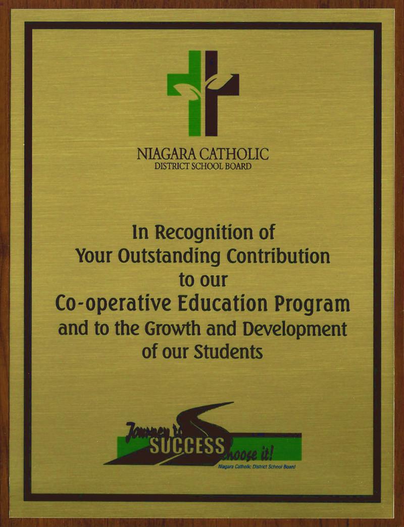 An Award of Gratitude