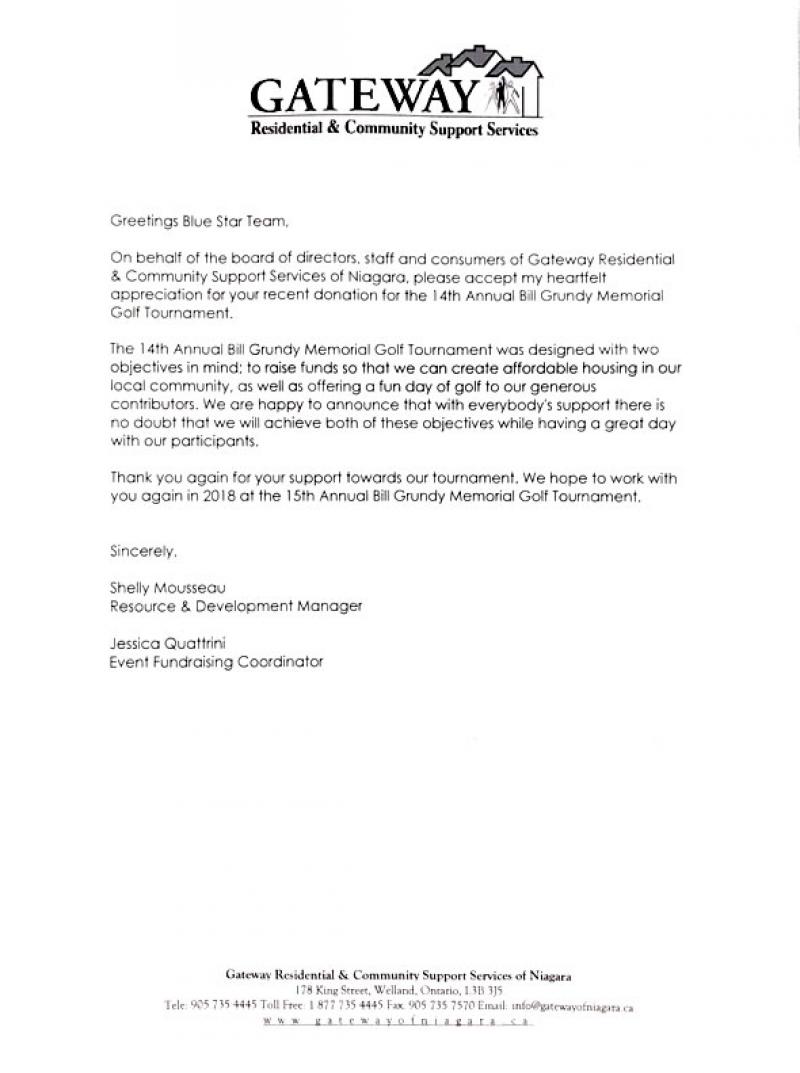 A Thank You From Gateway